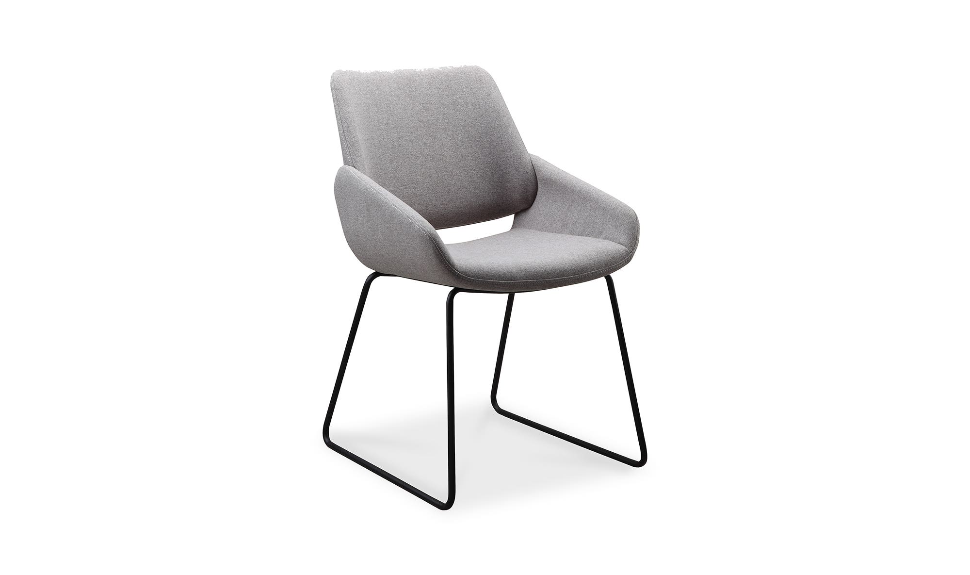 Moe's - Lisboa Contemporary Dining Chair in Light Gray