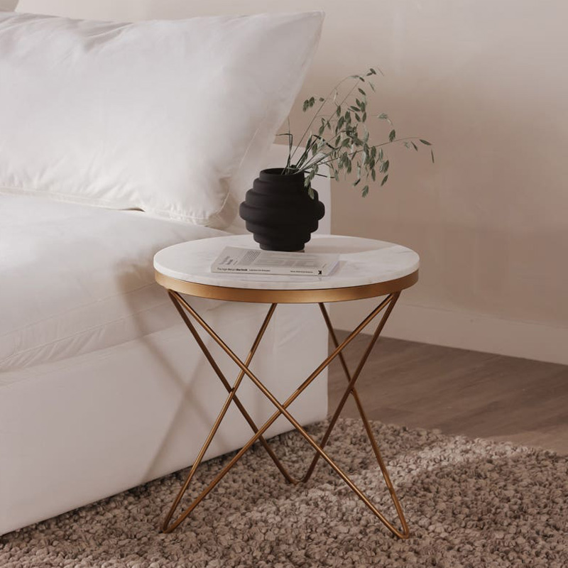 Moe's Haley Side Table - White