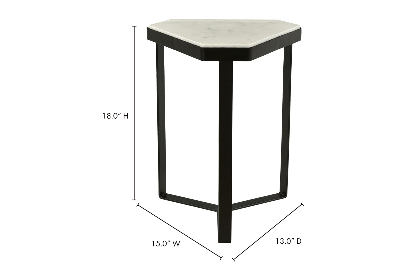 Moe's - Inform Accent Table in White