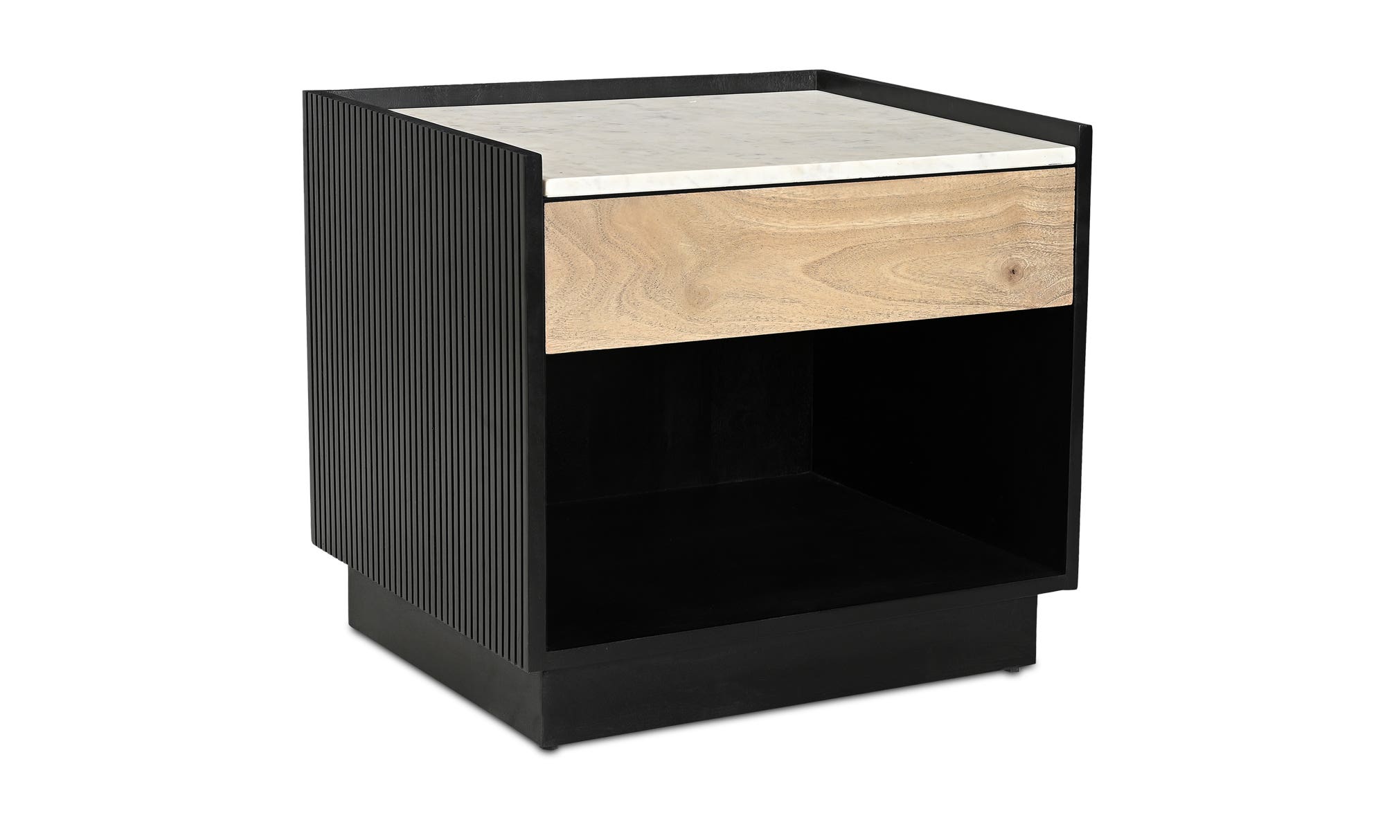 Moe's - Carter Modern 1 Drawer Nightstand in Black