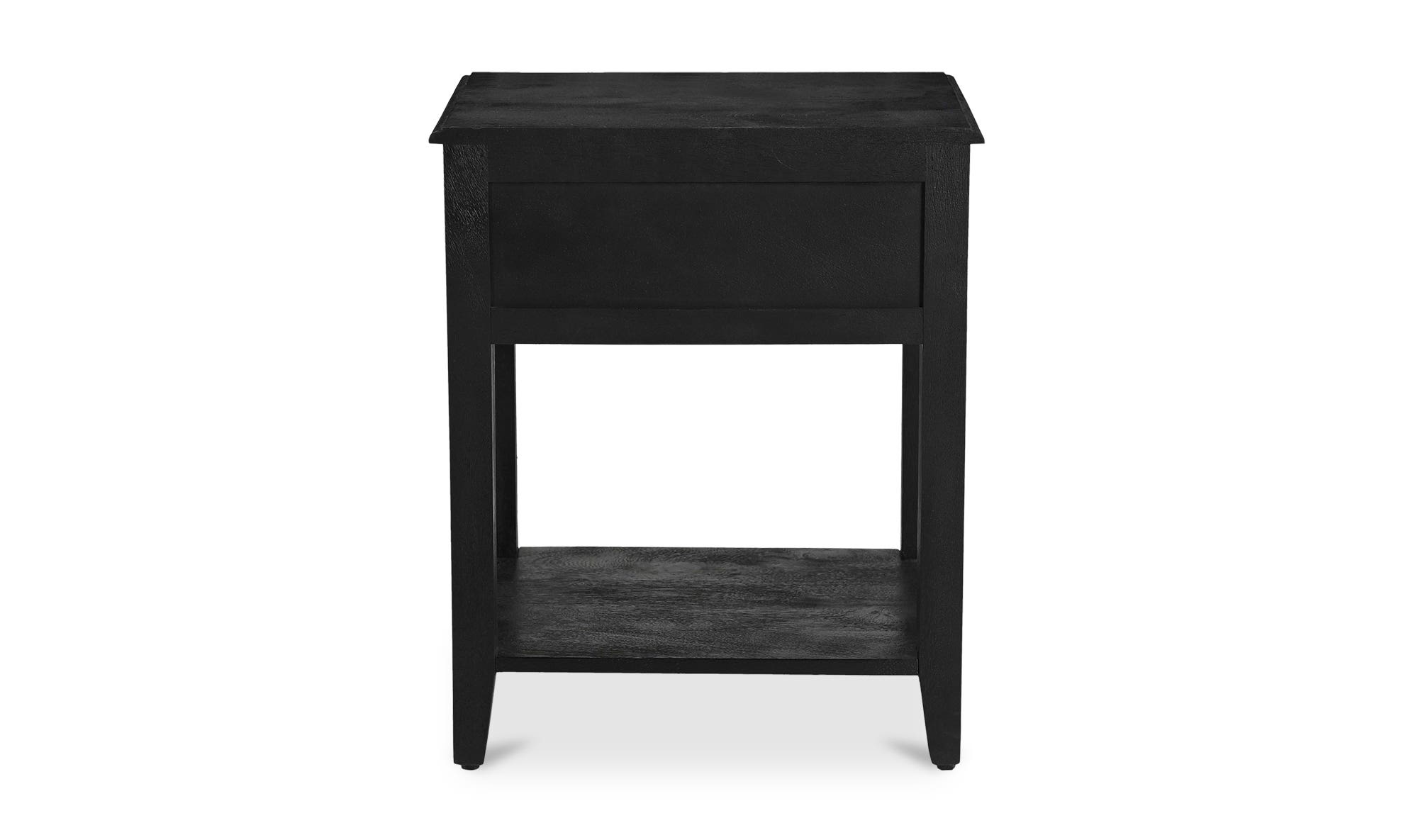 Moe's - Corrine Rustic 1 Drawer Nightstand in Black