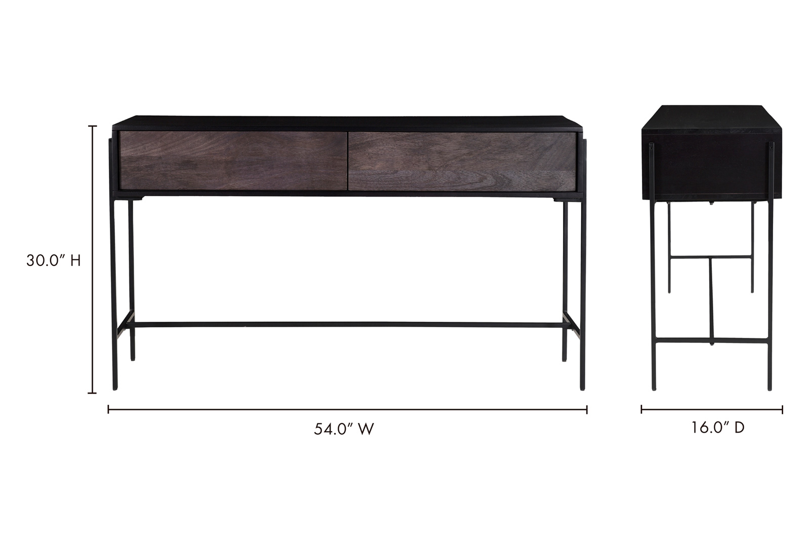 Moe's Tobin Console Table - Charcoal