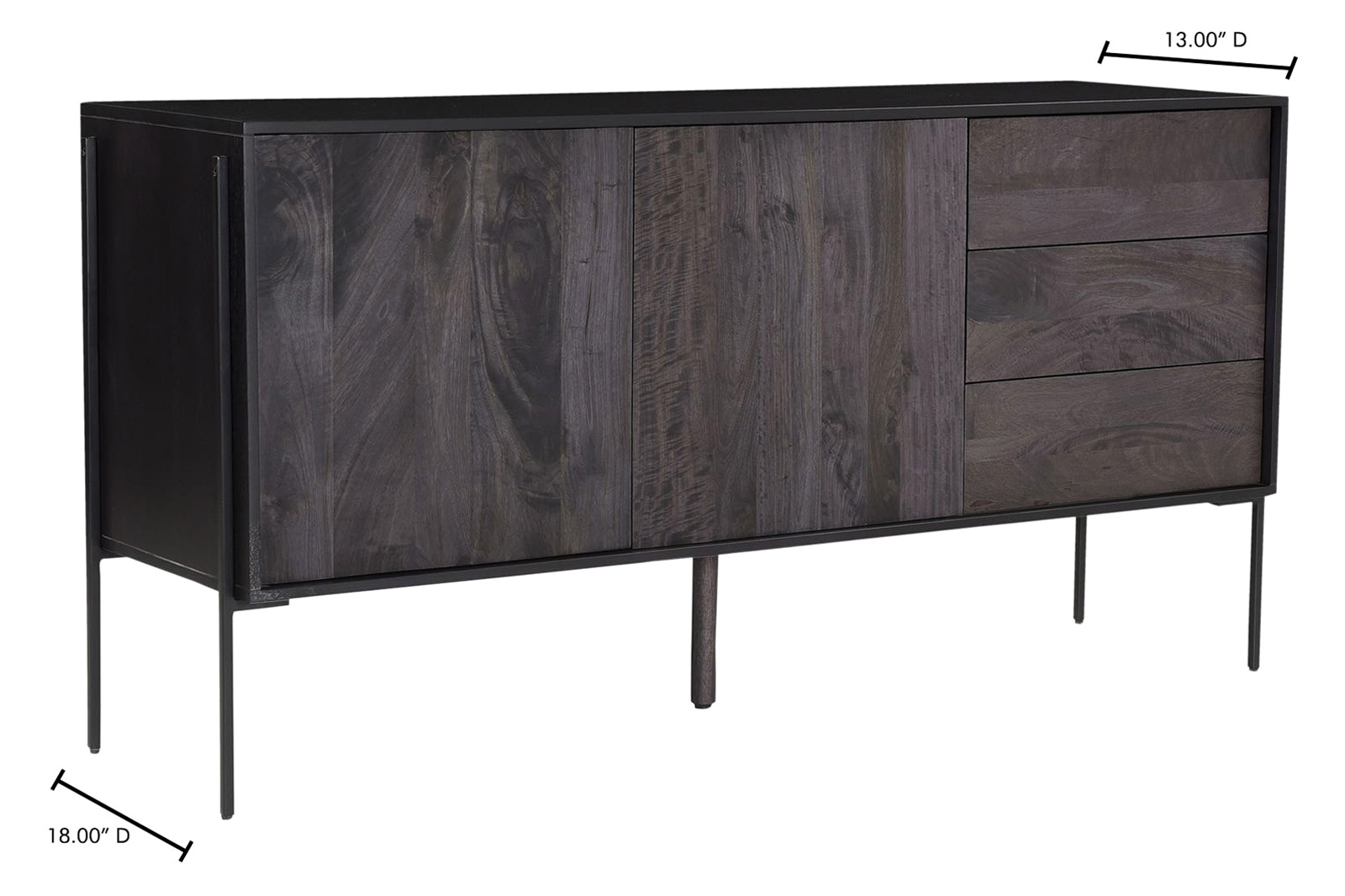 Moe's Tobin Sideboard - Charcoal