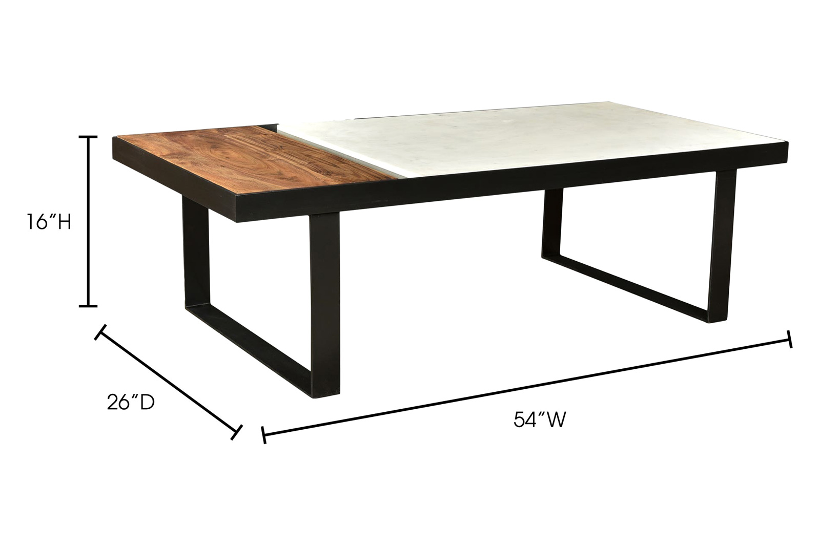 Moe's - Blox Coffee Table in White