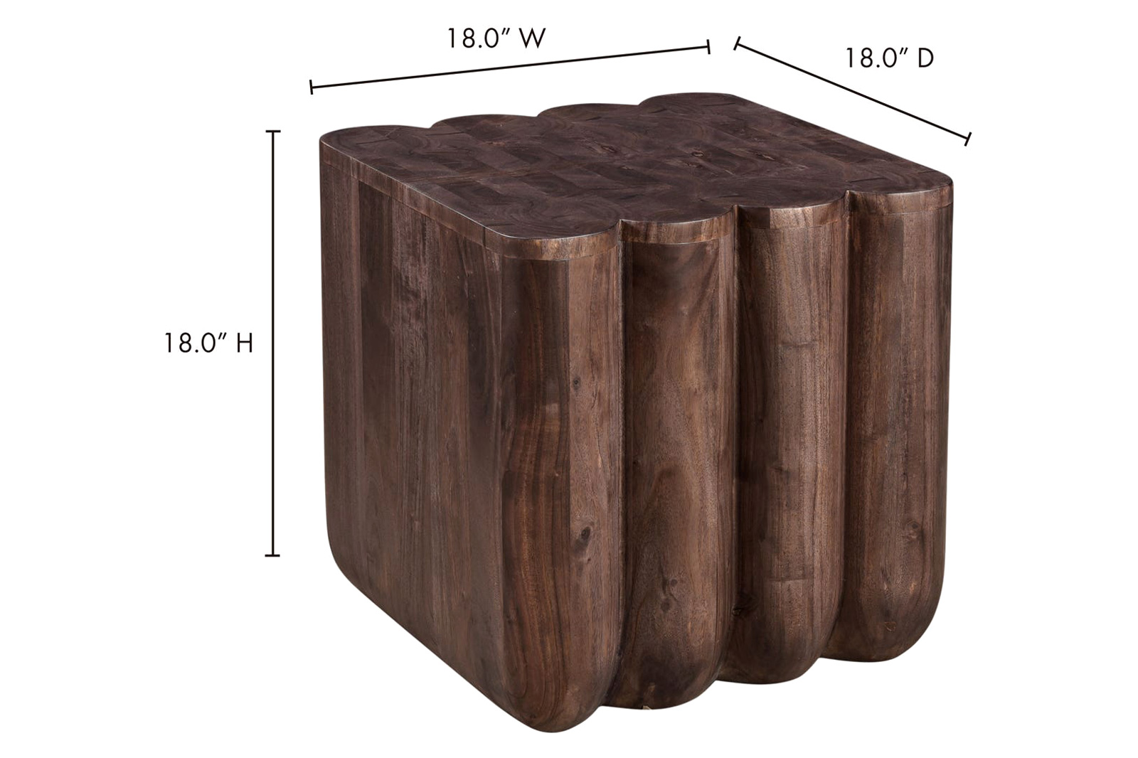 Moe's Punyo Punyo Accent Table - Espresso Brown