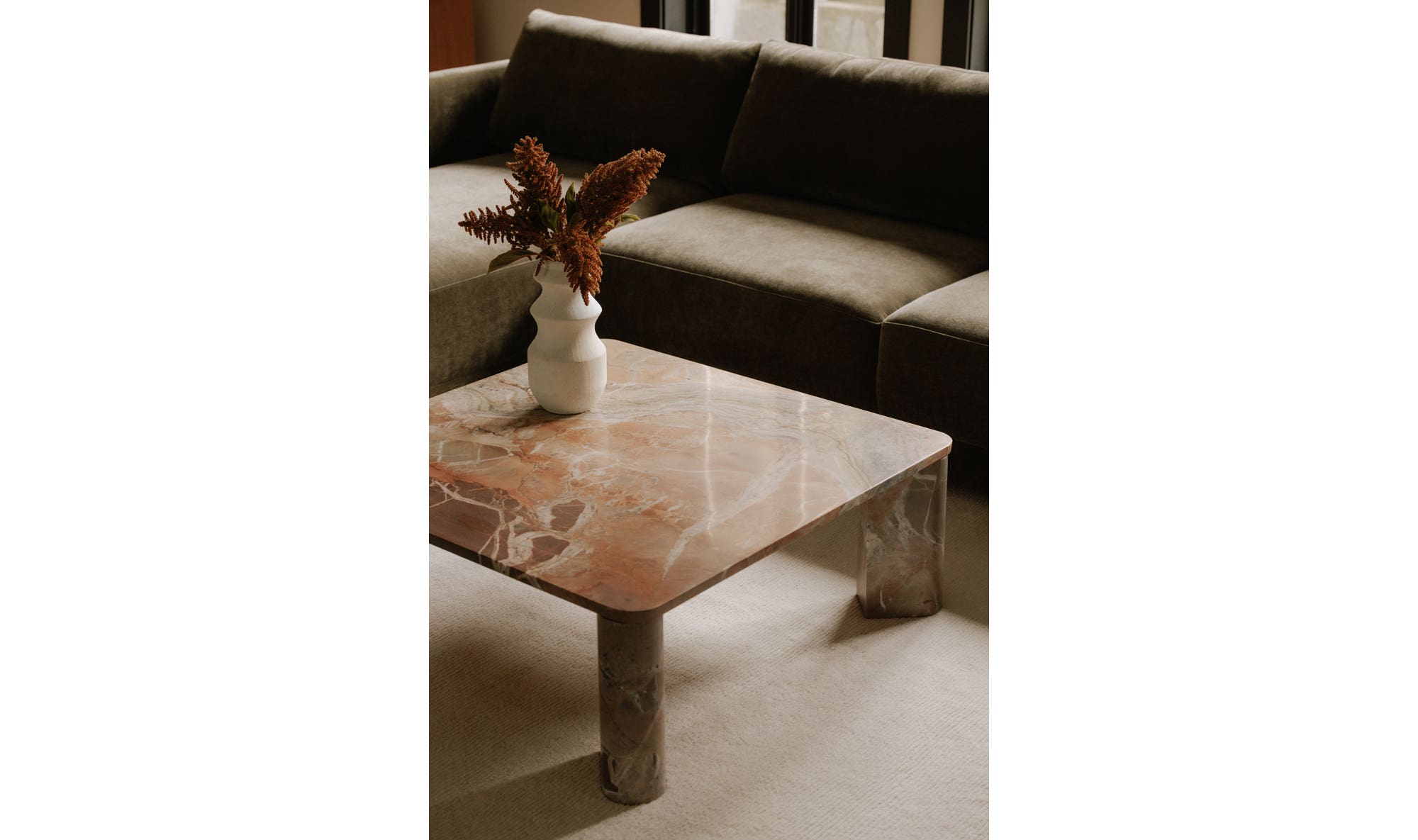 Moe's Segment Coffee Table - Orange Lavante