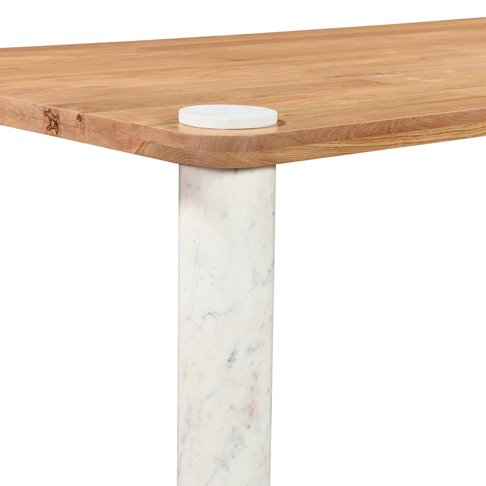 Moe's Century Dining Table - Natural/White