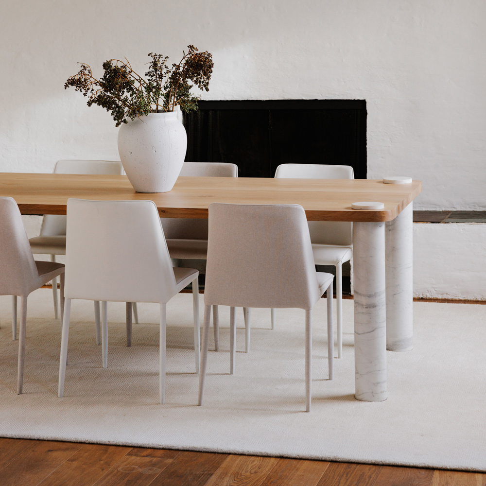 Moe's Century Dining Table - Natural/White