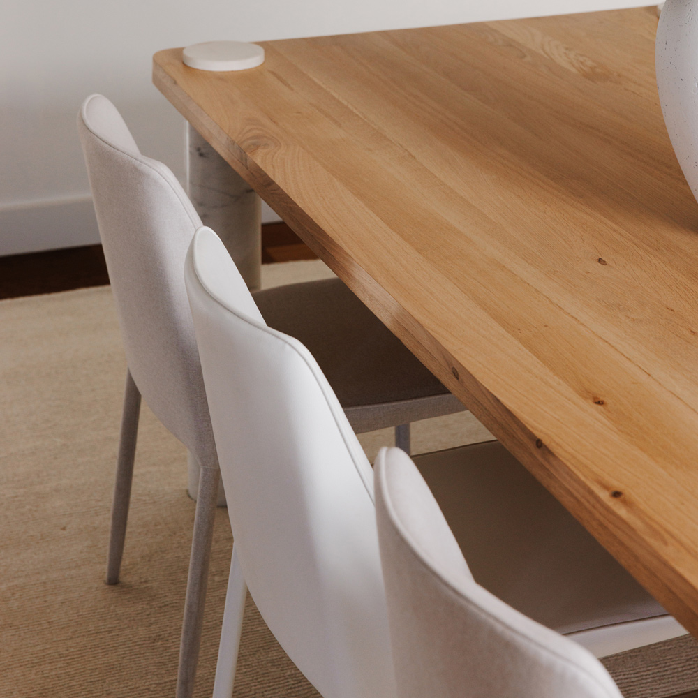 Moe's Century Dining Table - Natural/White