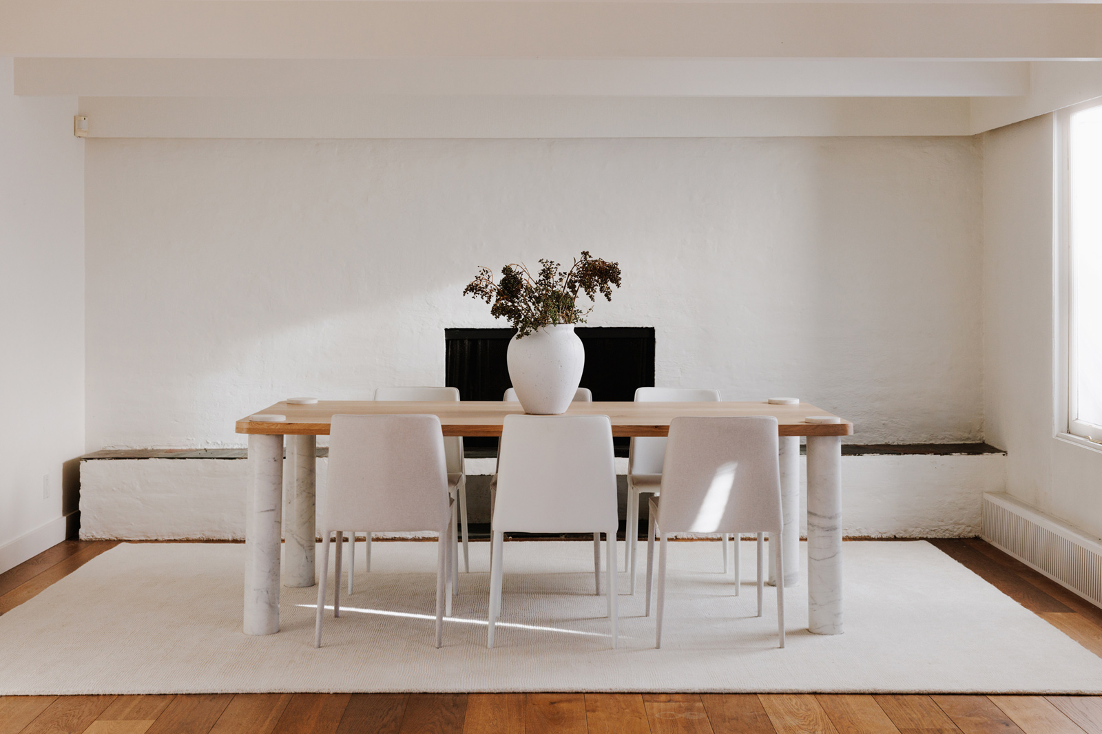 Moe's Century Dining Table - Natural/White