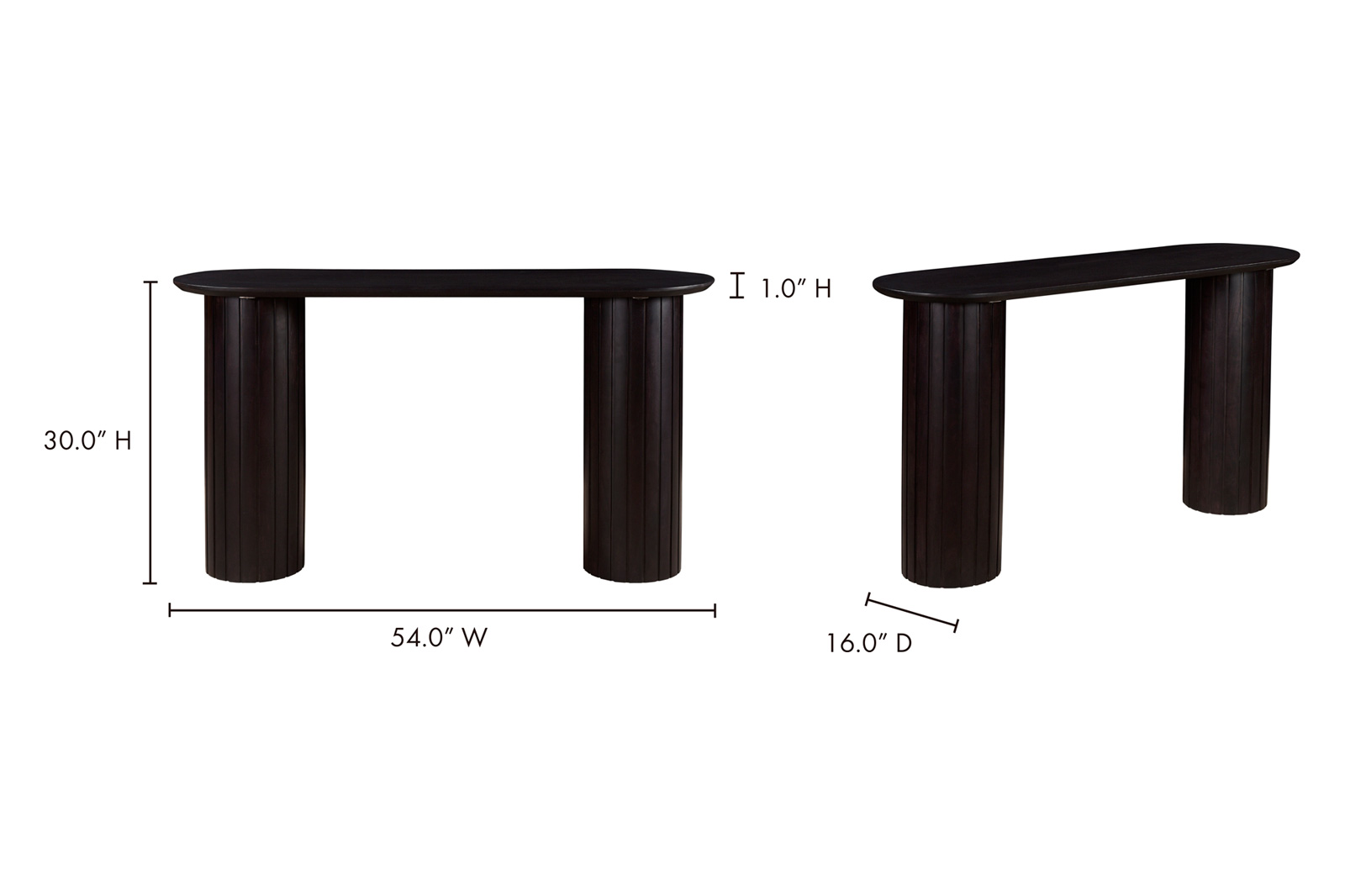 Moe's Povera Console Table - Black