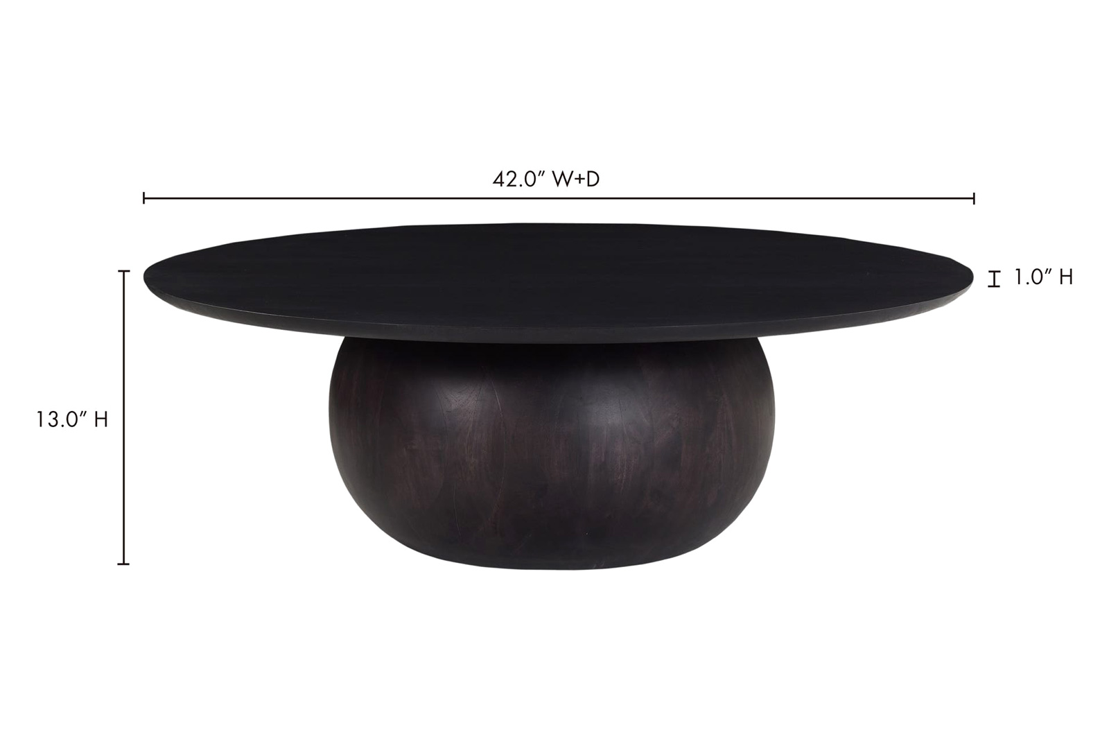 Moe's Bradbury Coffee Table - Black, Large