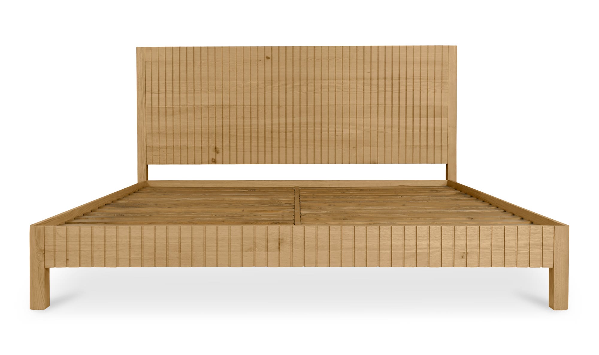 Moe's Povera Contemporary King Size Bed - Oak