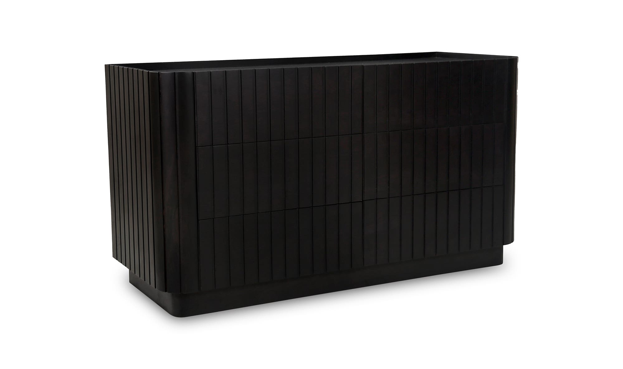 Moe's Povera Contemporary 6-Drawer Dresser - Black