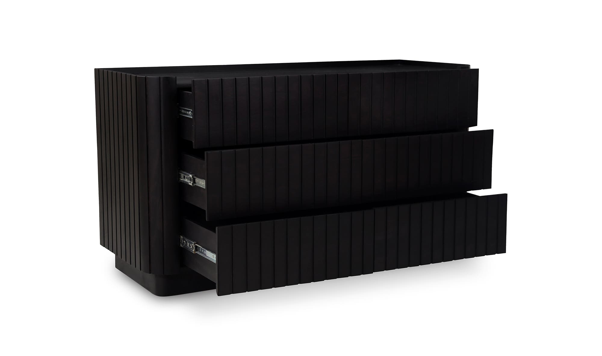 Moe's Povera Contemporary 6-Drawer Dresser - Black