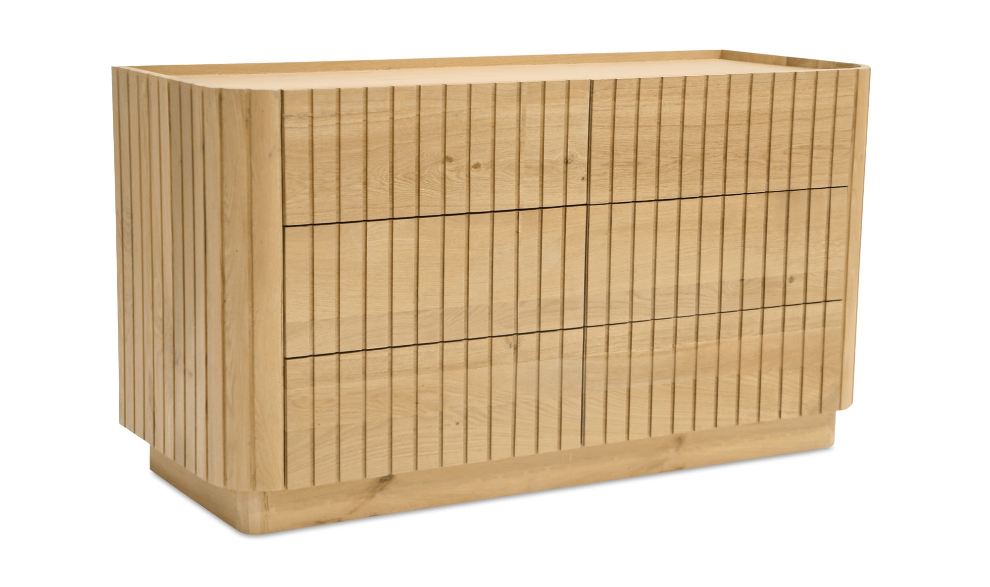 Moe's Povera Contemporary 6-Drawer Dresser - Oak