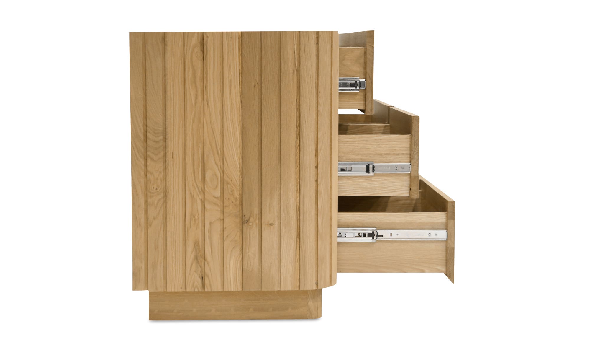 Moe's Povera Contemporary 6-Drawer Dresser - Oak