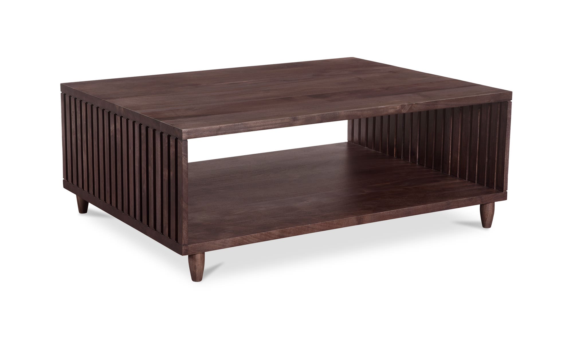 Moe's - Ryse Mid-Century Modern Rectangular Coffee Table in Brown