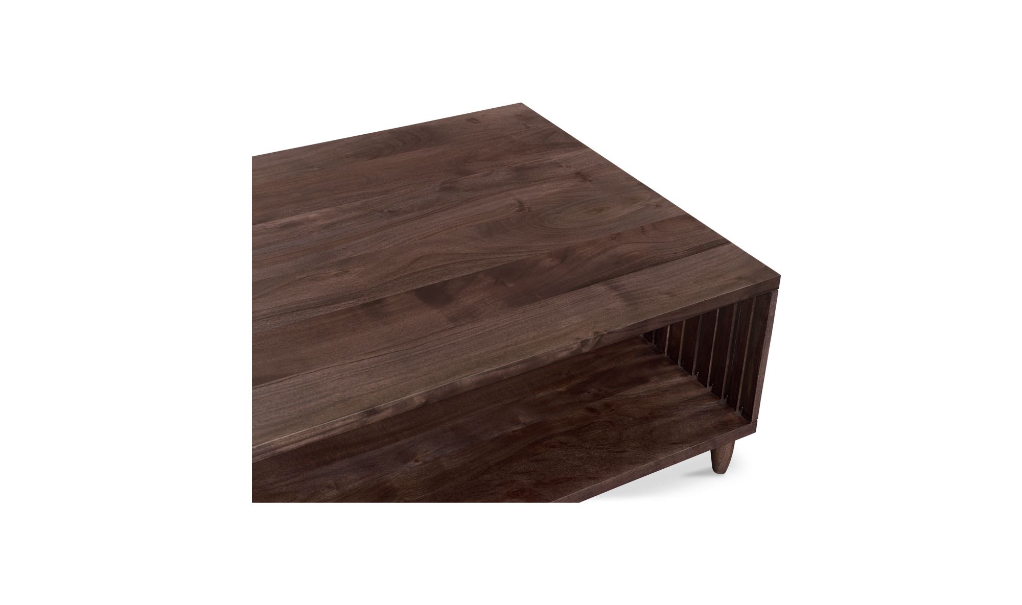 Moe's - Ryse Mid-Century Modern Rectangular Coffee Table in Brown