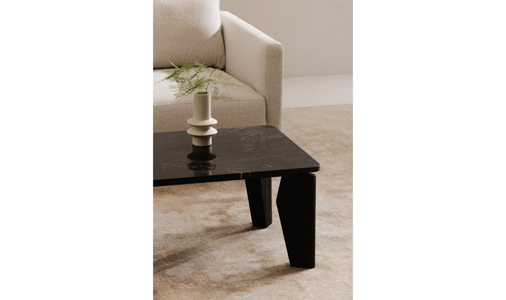 Moe's - Satona Modern Rectangular Coffee Table in Black