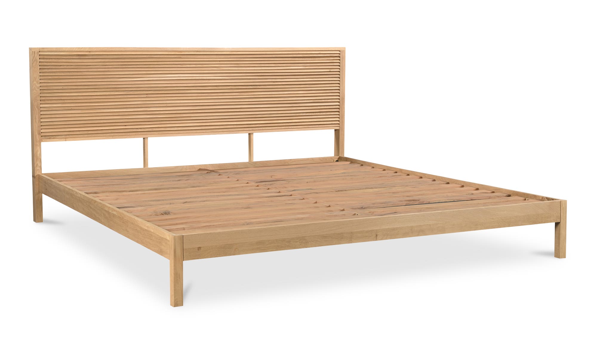 Moe's Teeda Contemporary Queen Size Bed - Natural