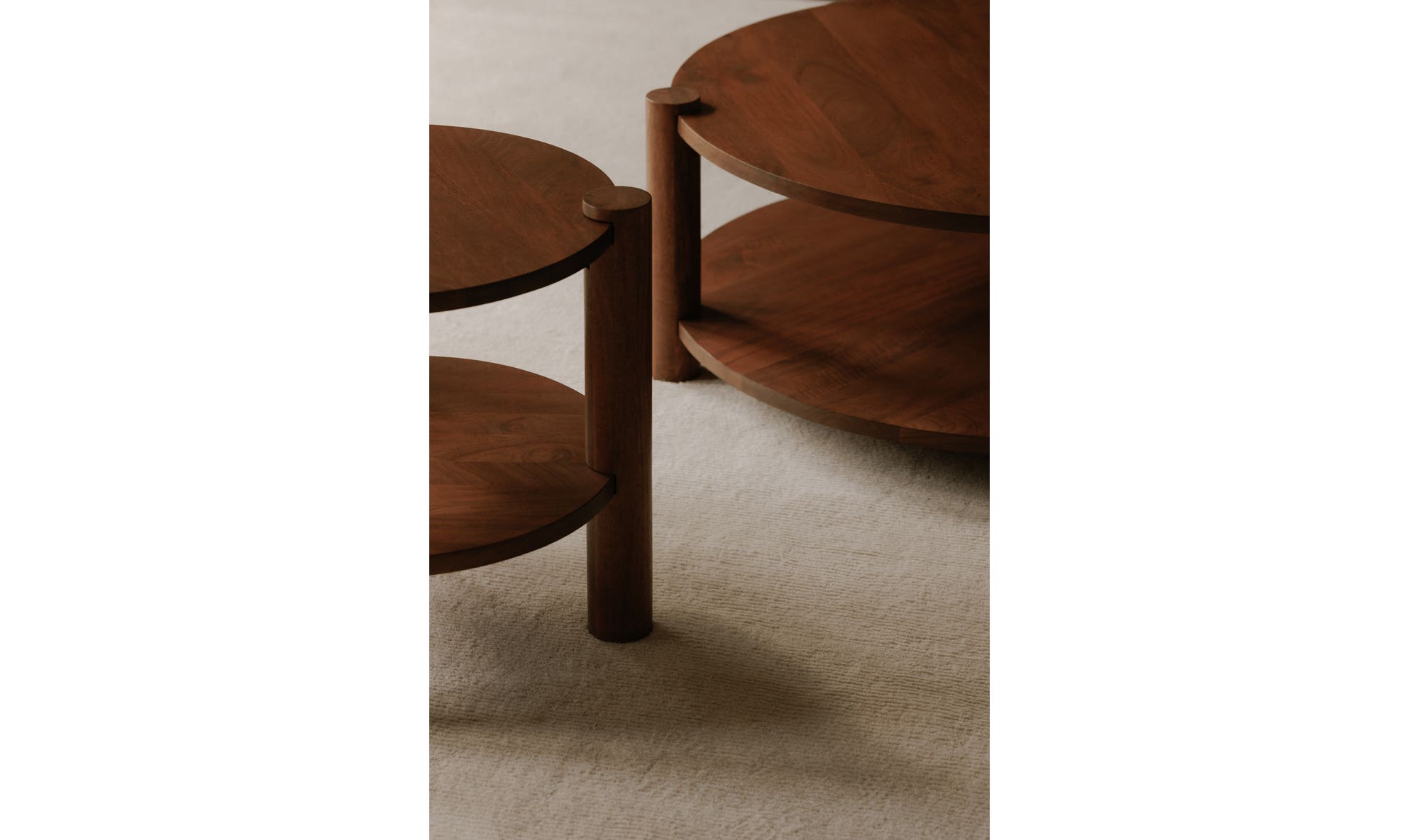 Moe's - Olsen Contemporary Round Accent Table in Vintage Brown