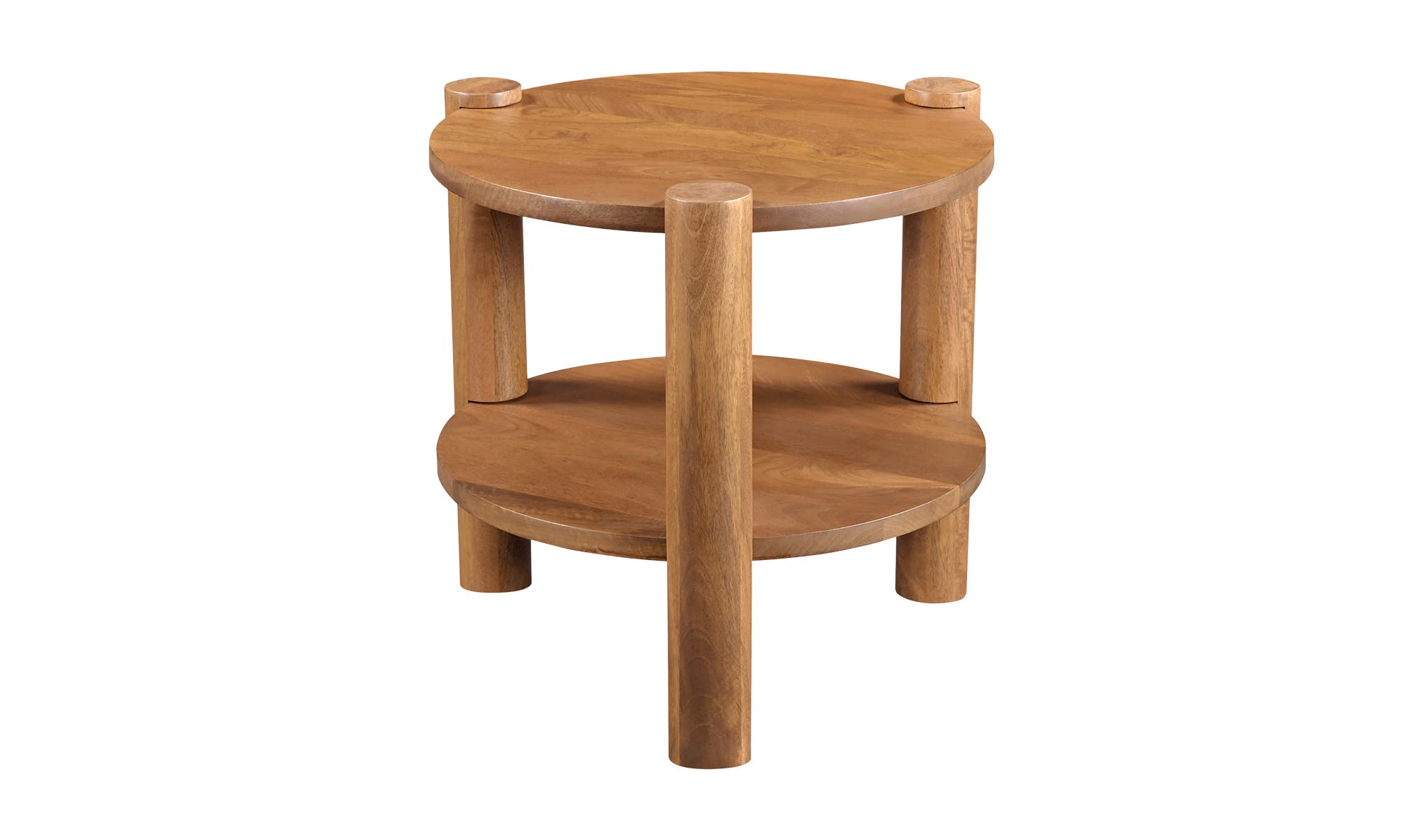 Moe's - Olsen Contemporary Round Accent Table in Vintage Brown