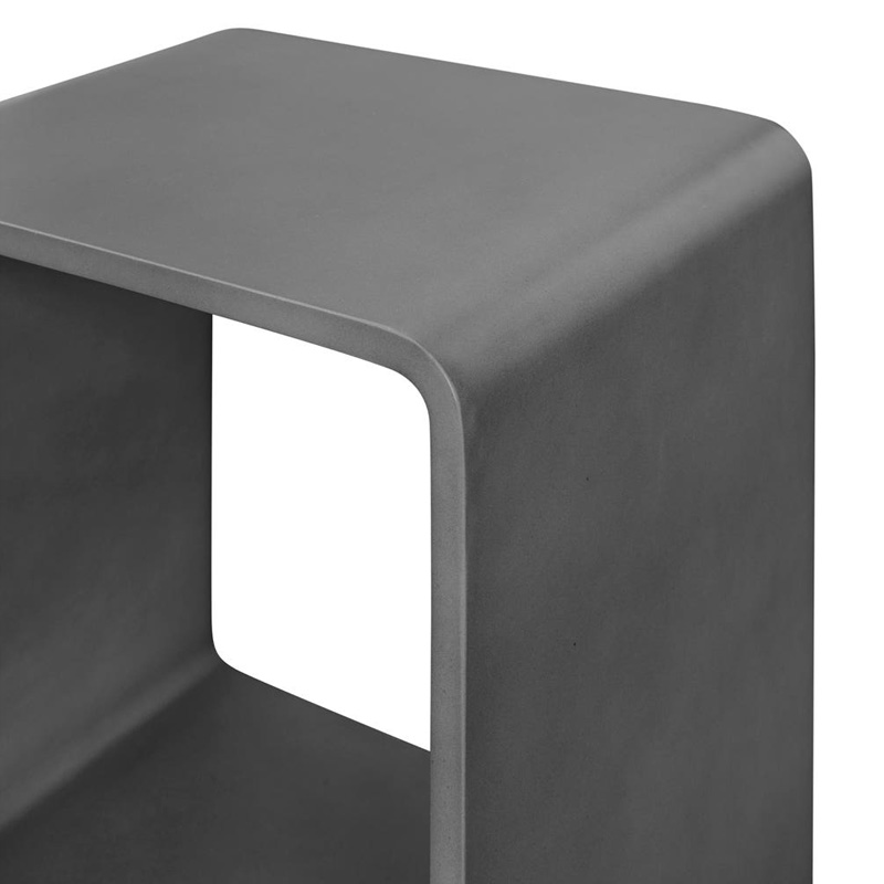 Moe's Cali Accent Cube - Gray