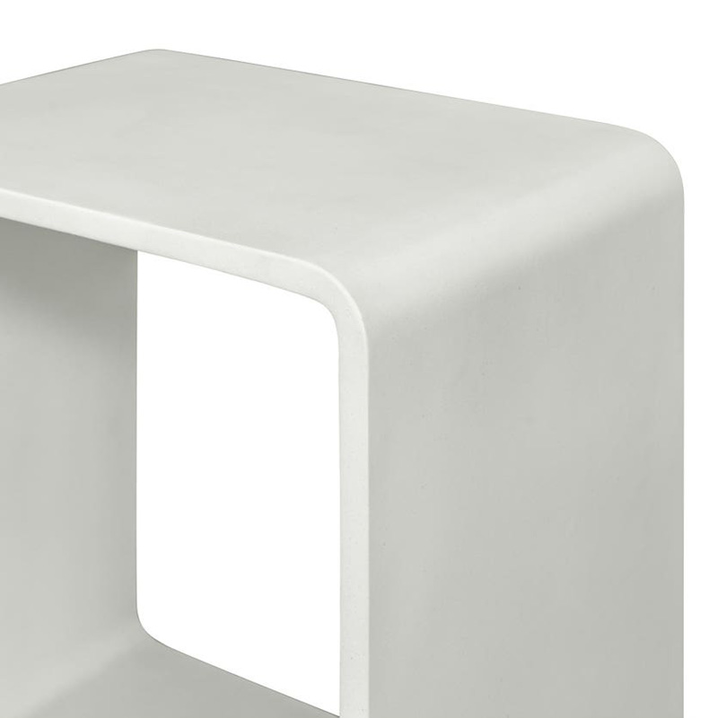 Moe's Cali Accent Cube - White