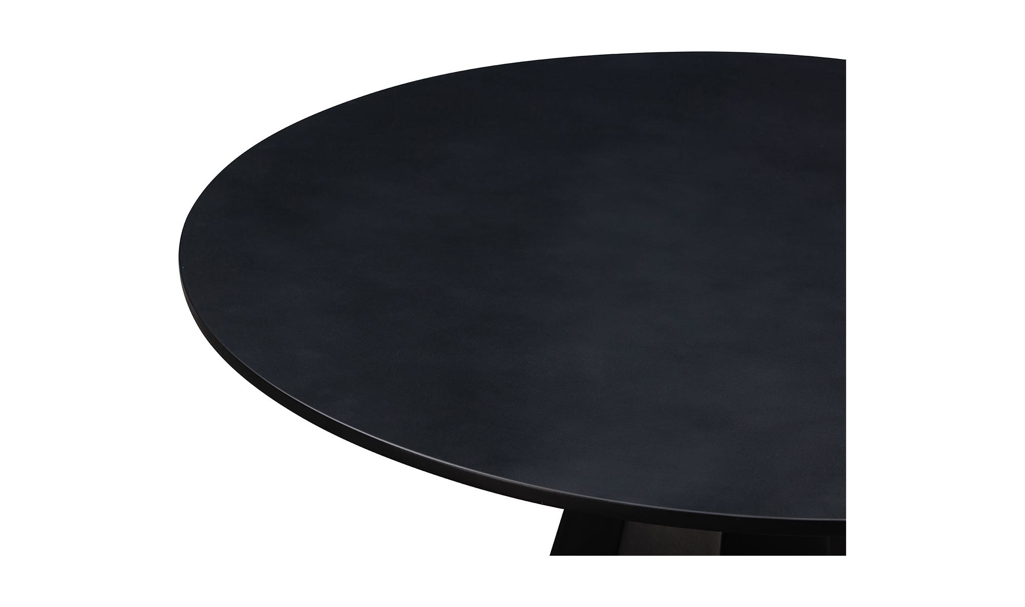 Moe's Templo Contemporary Round Dining Table - Black