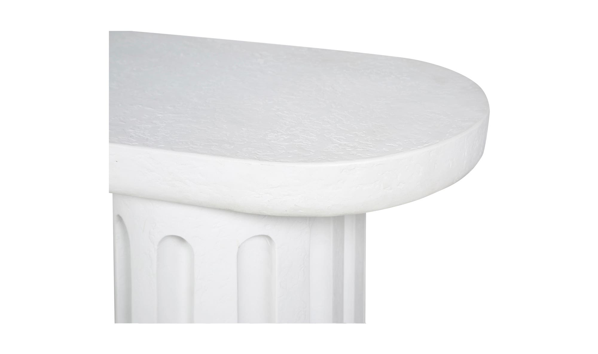 Moe's - Eris Contemporary Outdoor Dining Bench in White