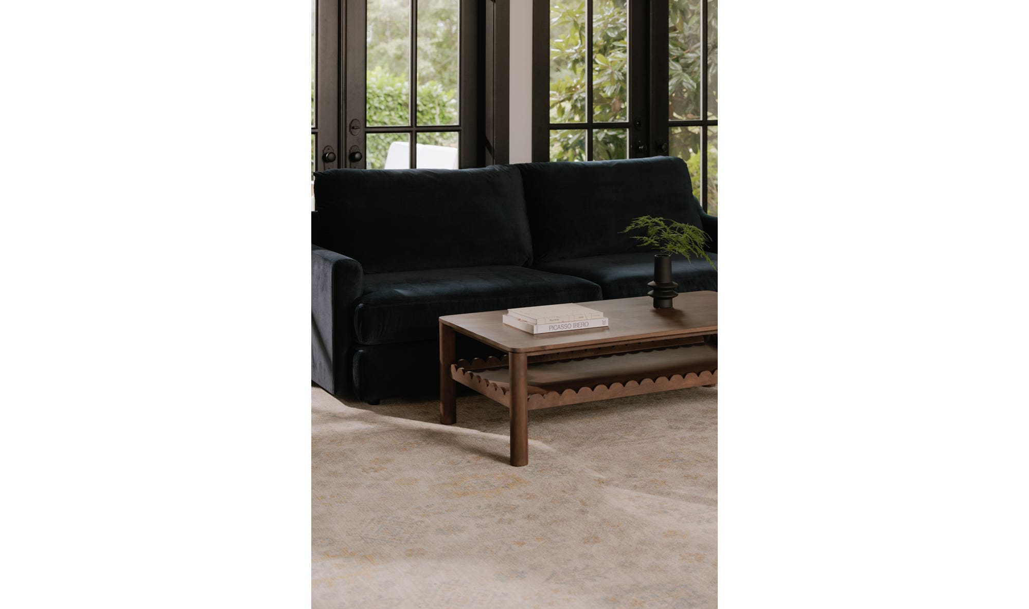 Moe's Alvin Sofa - Nightfall Blue