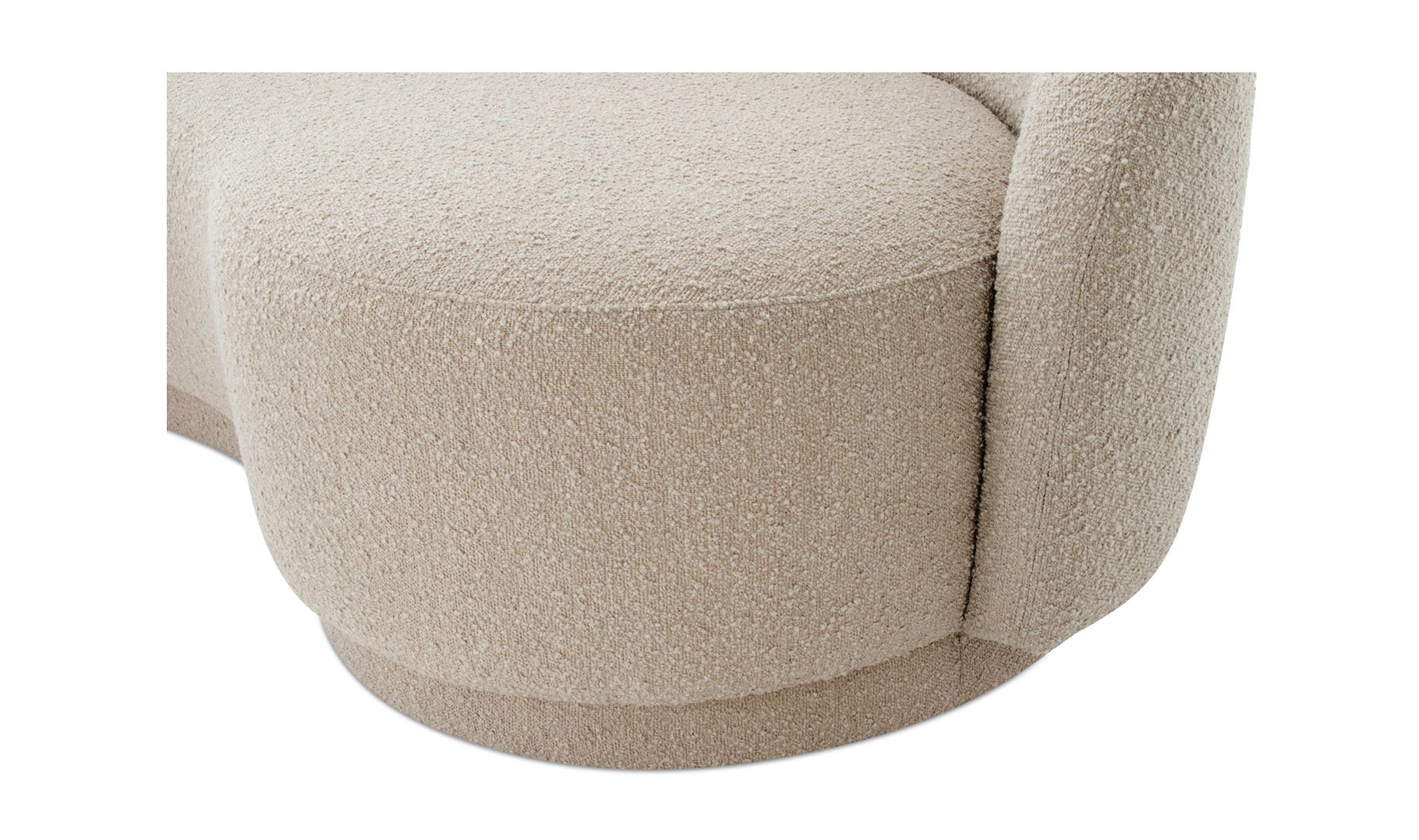 Moe's Excelsior Sofa - Shiitake Beige, Fabric