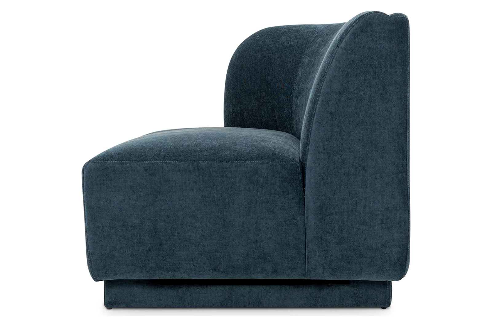 Moe's Yoon Chaise - Nightshade Blue, Left Facing