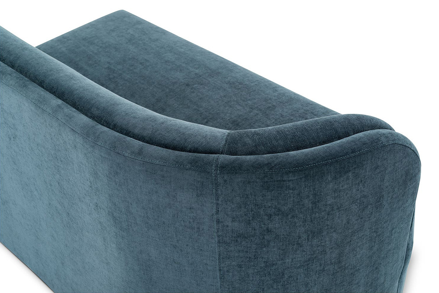 Moe's Yoon Chaise - Nightshade Blue, Left Facing