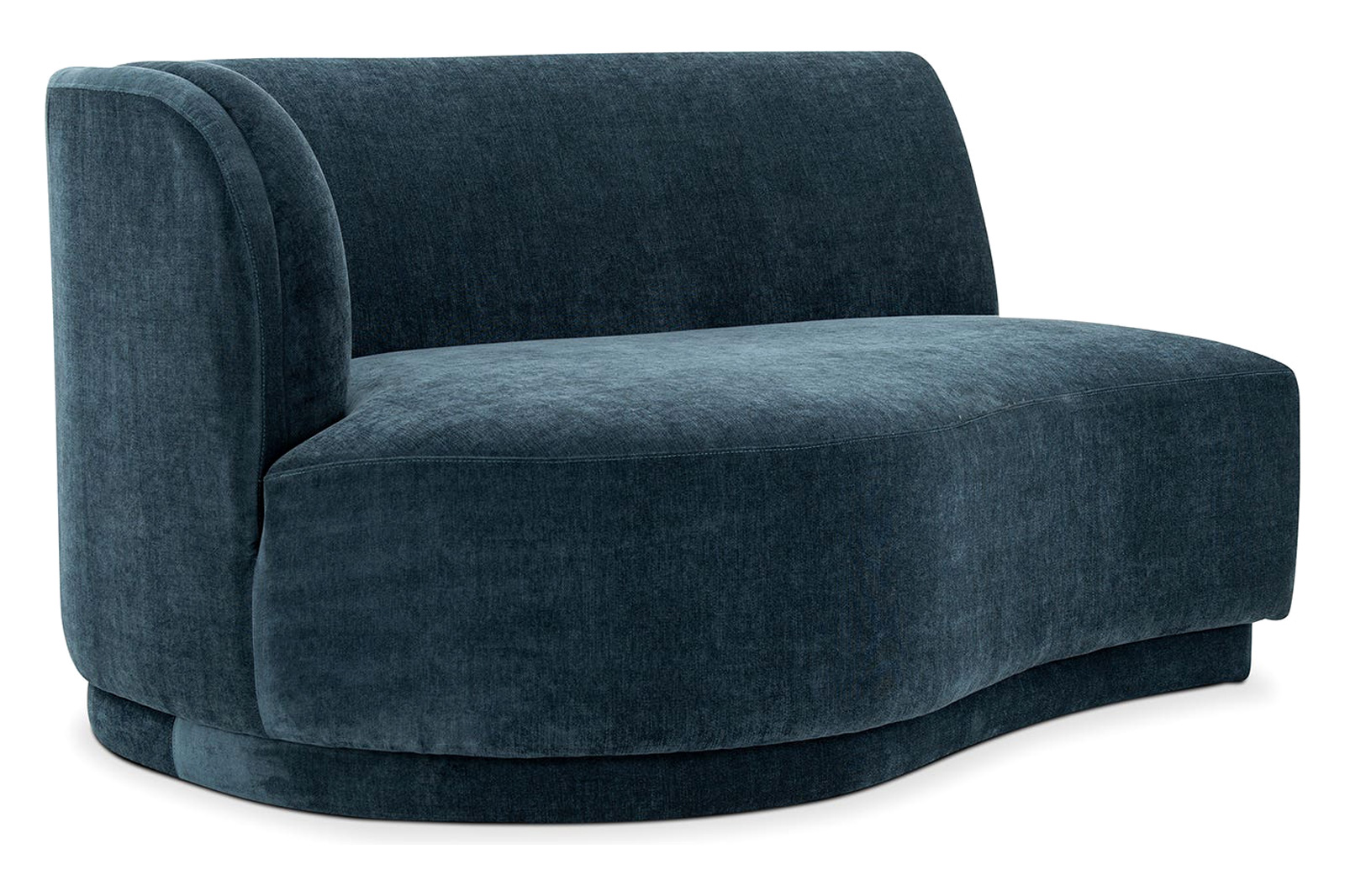 Moe's Yoon 2 Seat Sofa - Nightshade Blue, Right Chaise