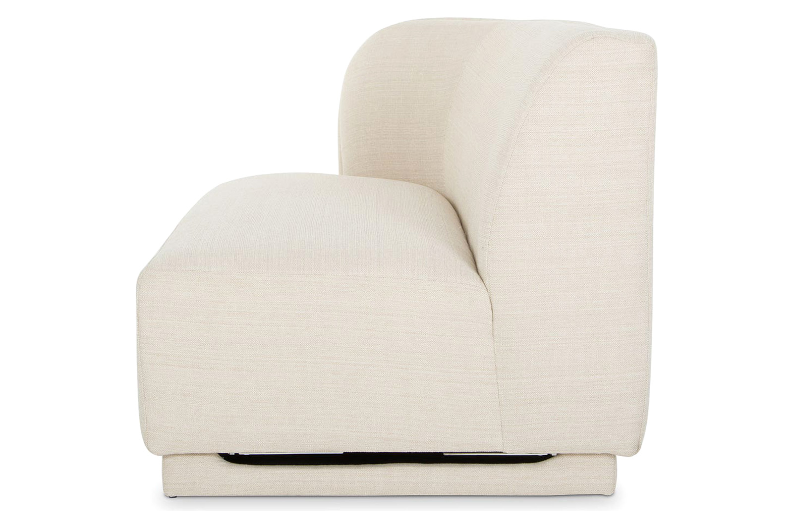 Moe's Yoon 2 Seat Sofa - Sweet Cream, Left Chaise