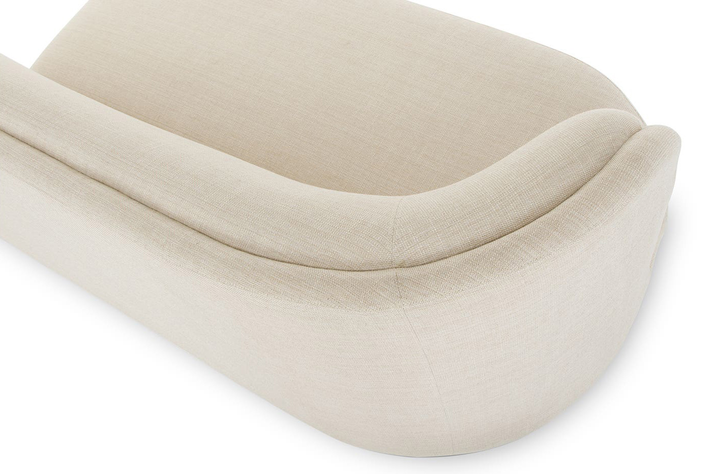 Moe's Yoon 2 Seat Sofa - Sweet Cream, Left Chaise