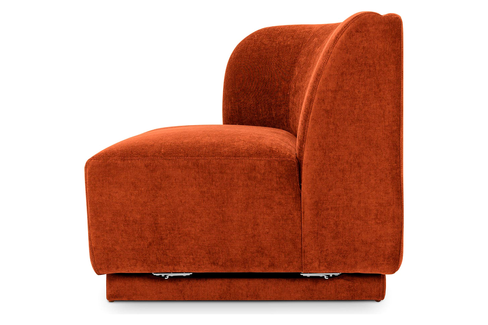 Moe's™ Yoon 2 Seat Sofa - Fired Rust, Left Chaise