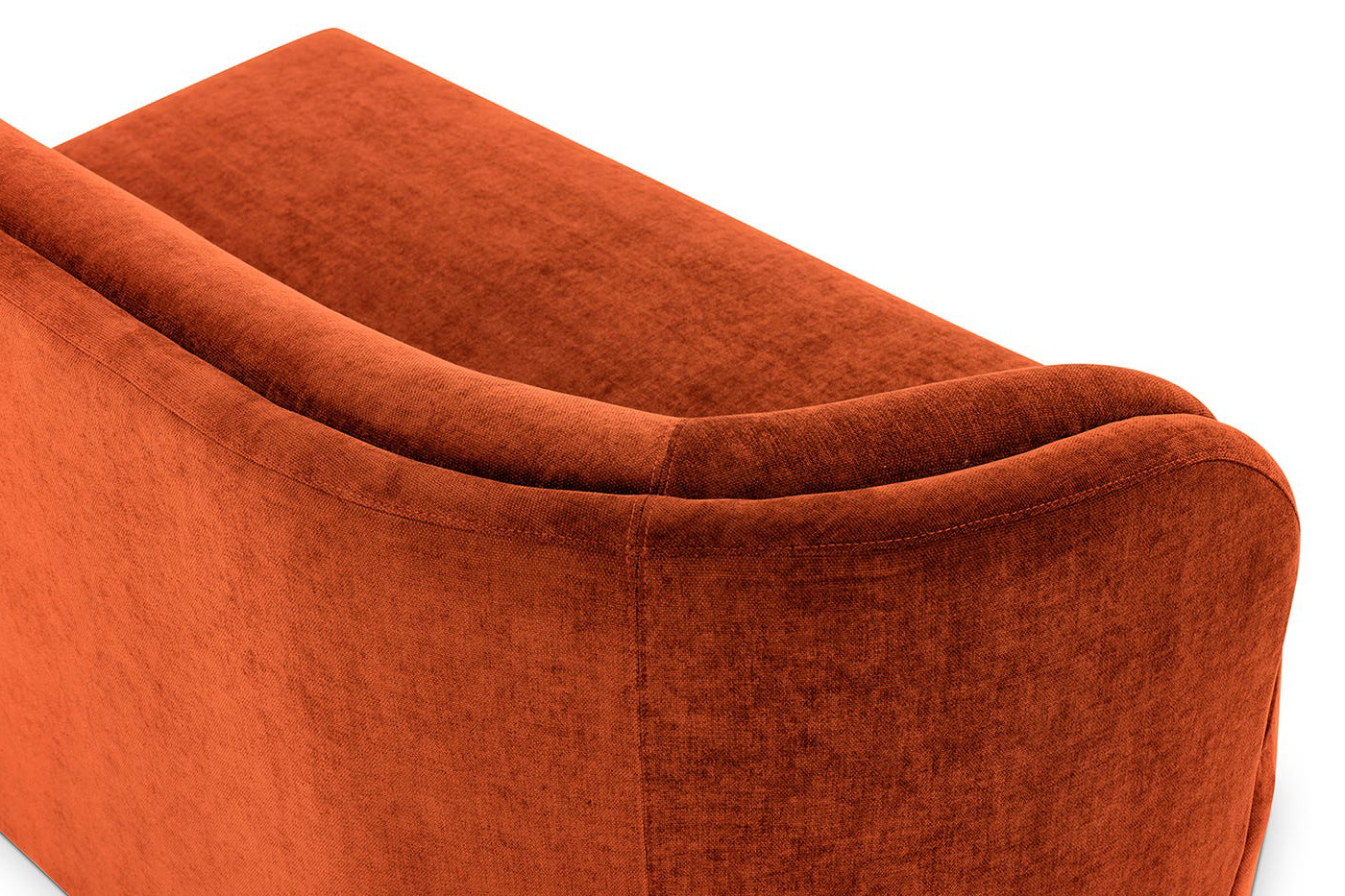 Moe's™ Yoon 2 Seat Sofa - Fired Rust, Left Chaise