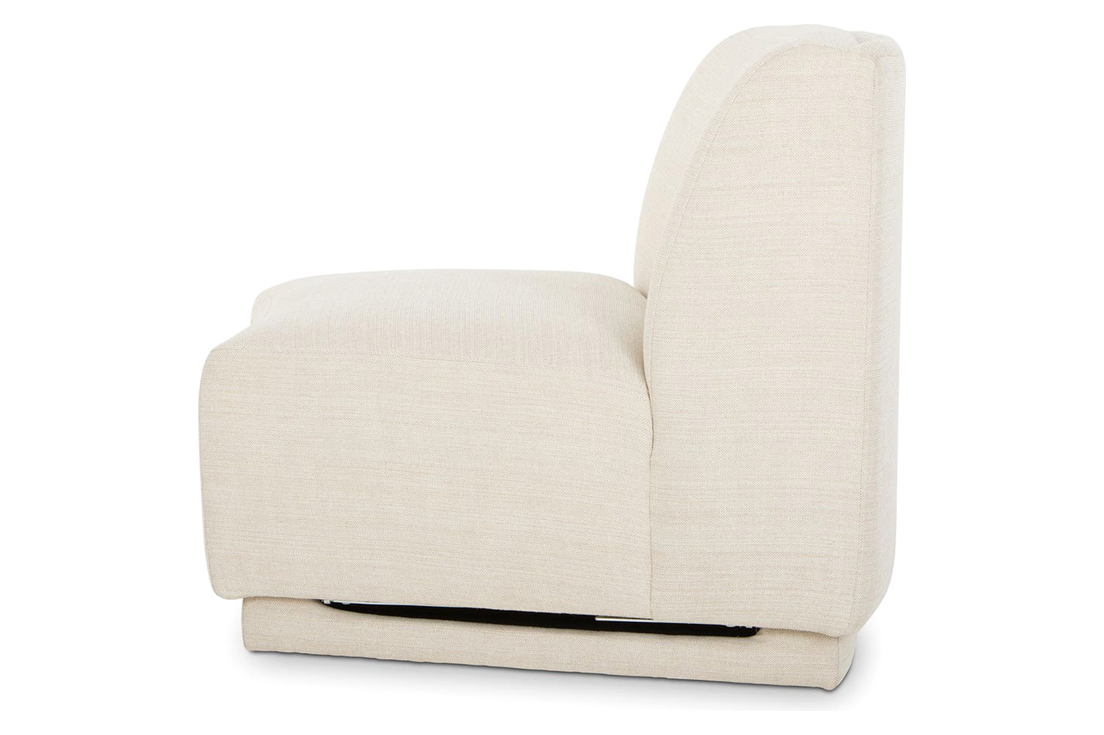 Moe's Yoon Slipper Chair - Sweet Cream