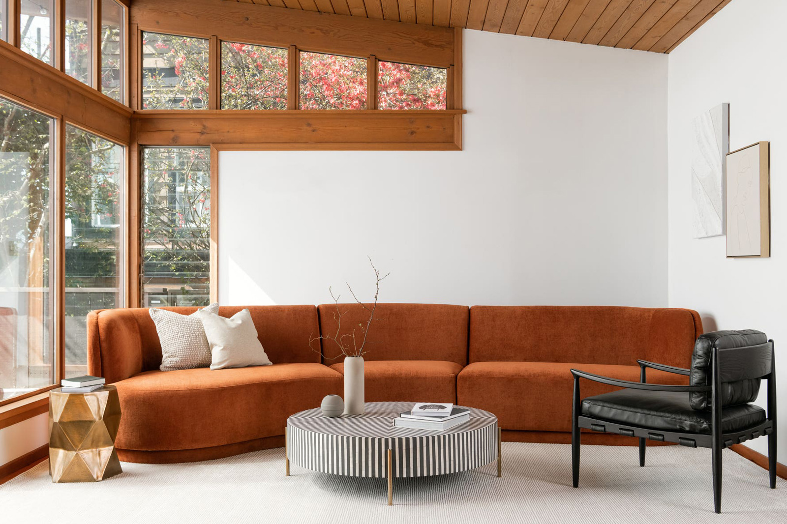 Moe's Yoon Compass Modular Sectional - Fired Rust