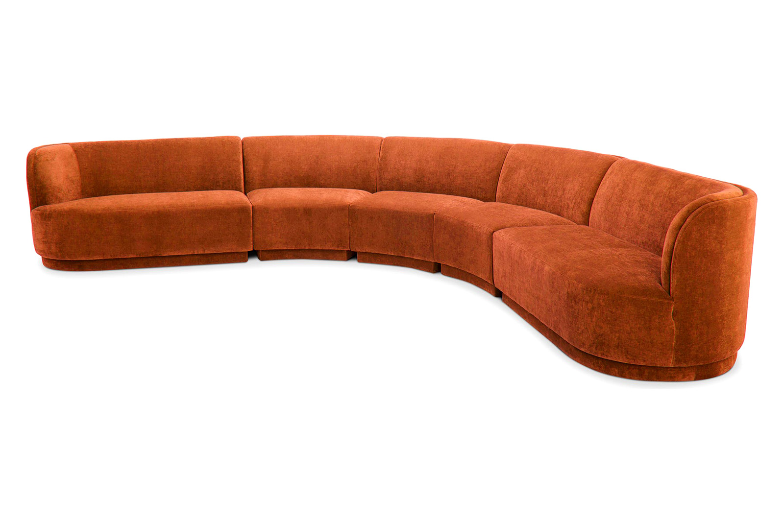 Moe's Yoon Radius Modular Sectional - Fired Rust