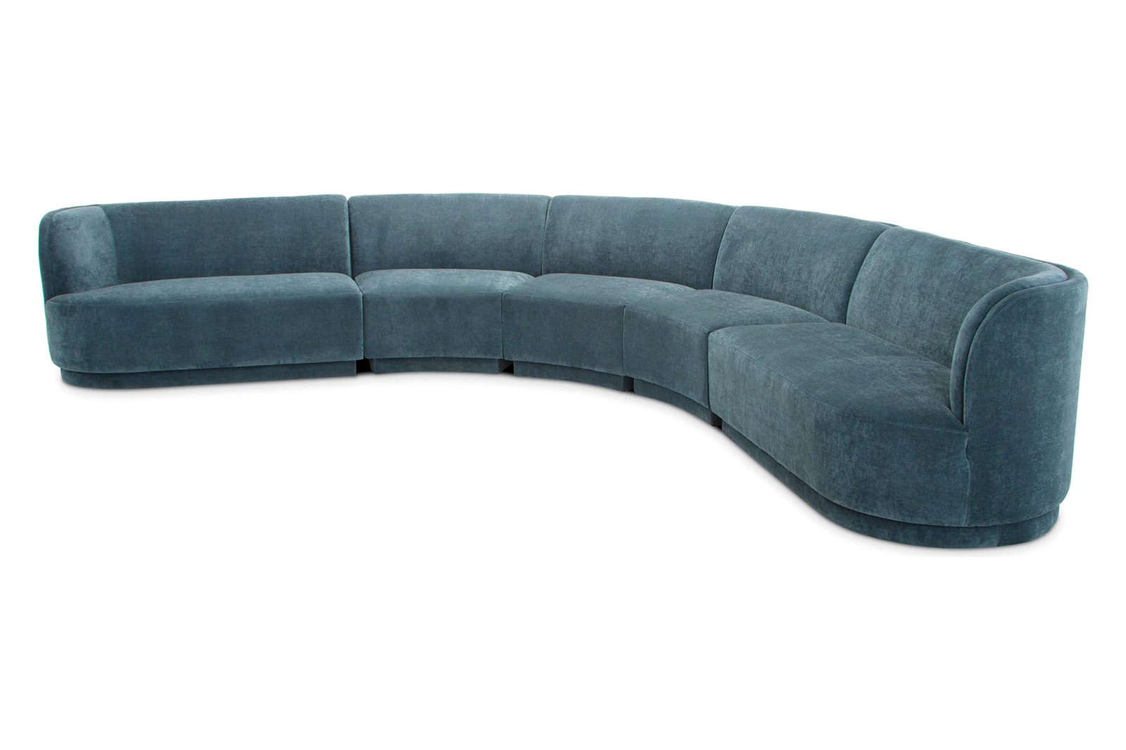 Moe's Yoon Radius Modular Sectional - Nightshade Blue