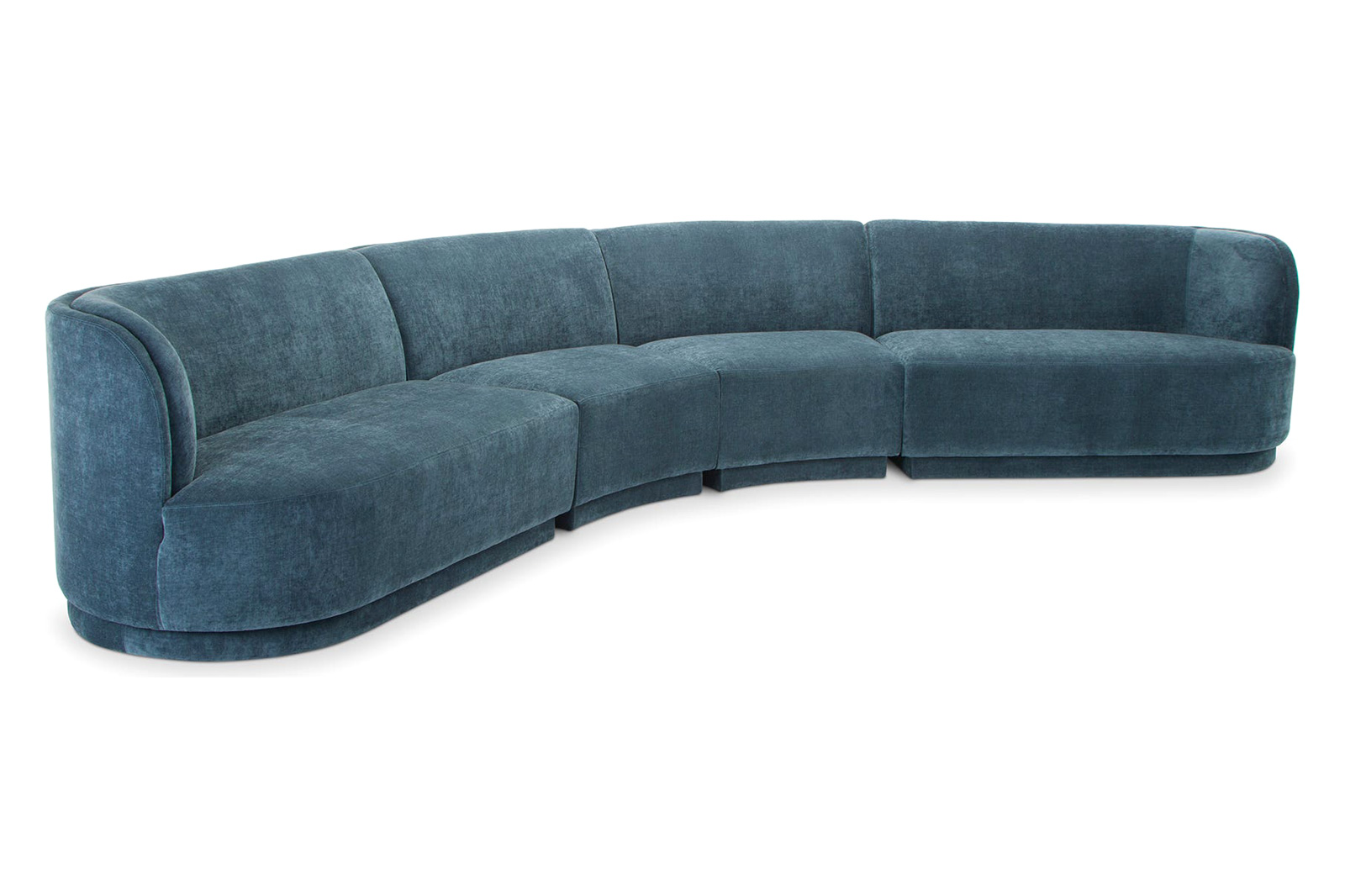 Moe's Yoon Eclipse Modular Sectional - Nightshade Blue, Right Chaise