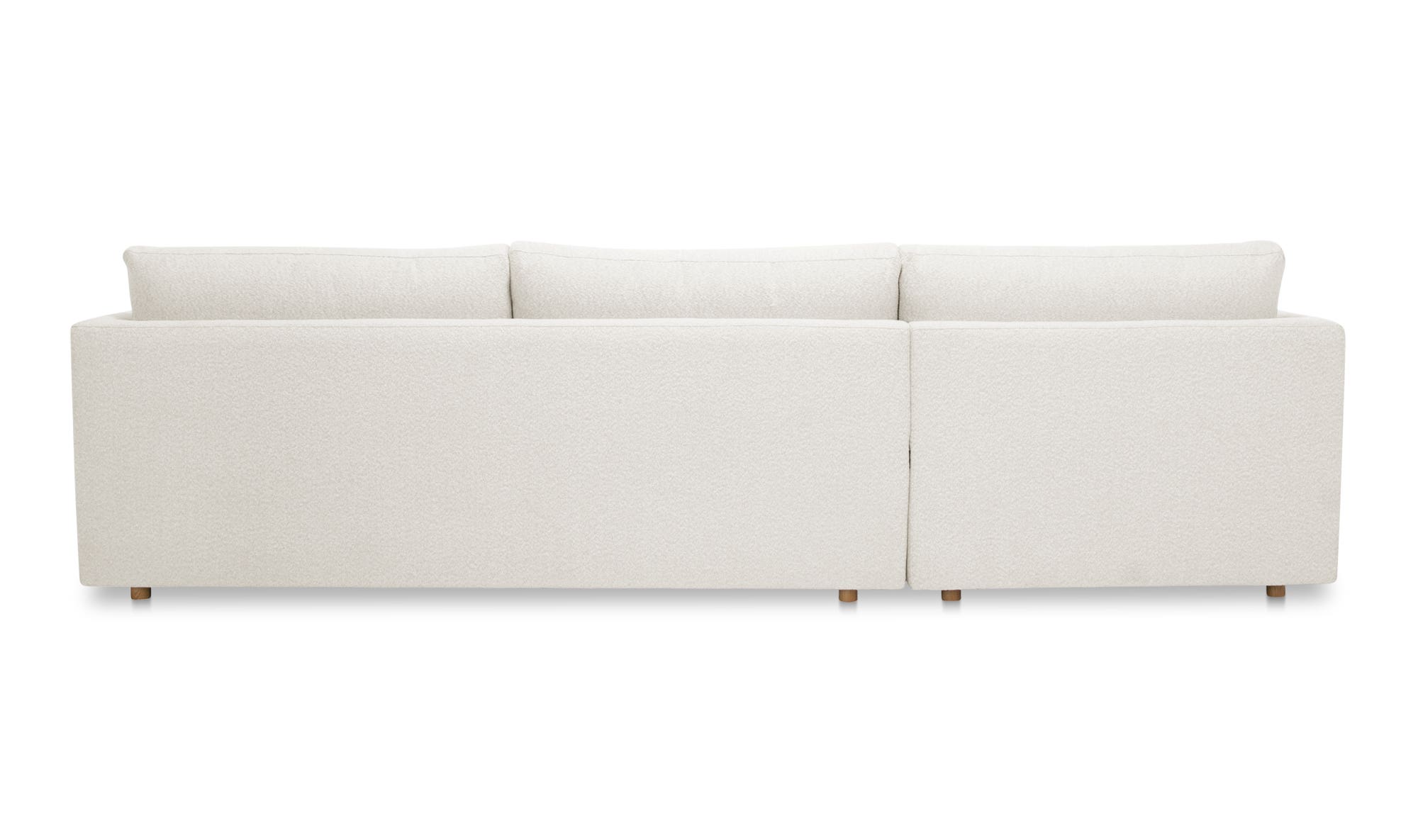 Moe's Bryn Rustic Left Facing Sectional - Oyster