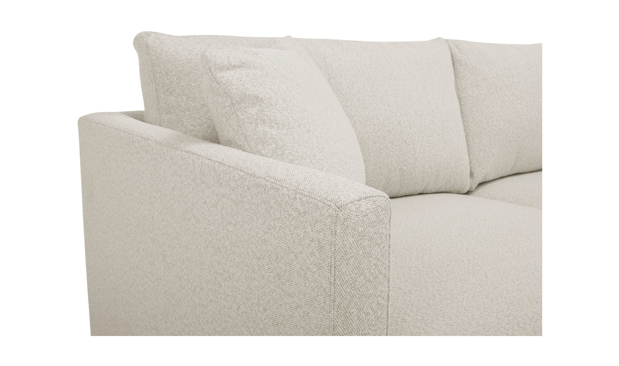 Moe's Bryn Rustic Right Facing Sectional - Oyster