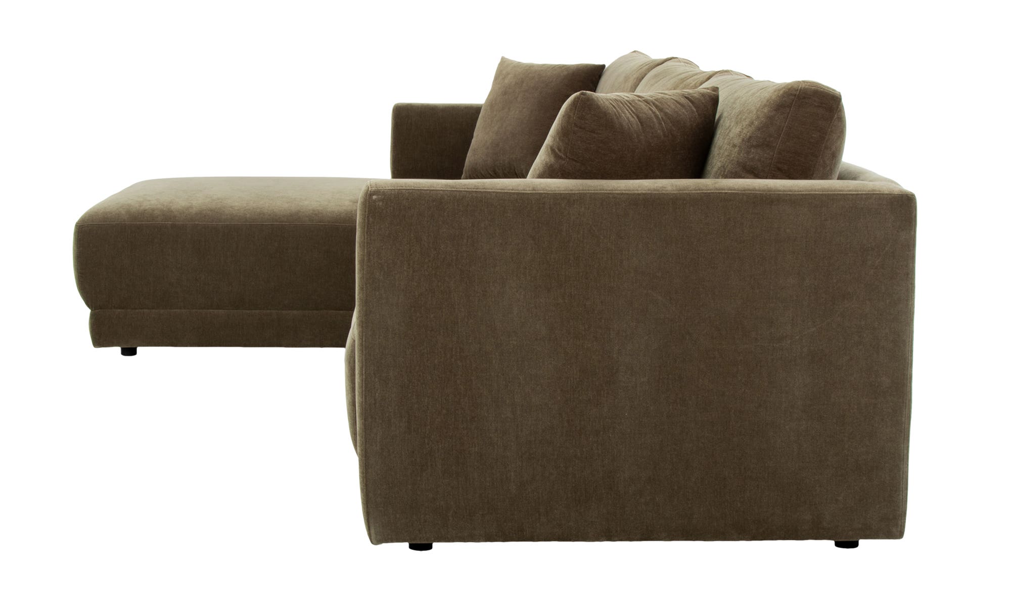 Moe's Bryn Rustic Left Facing Sectional - Heritage Green