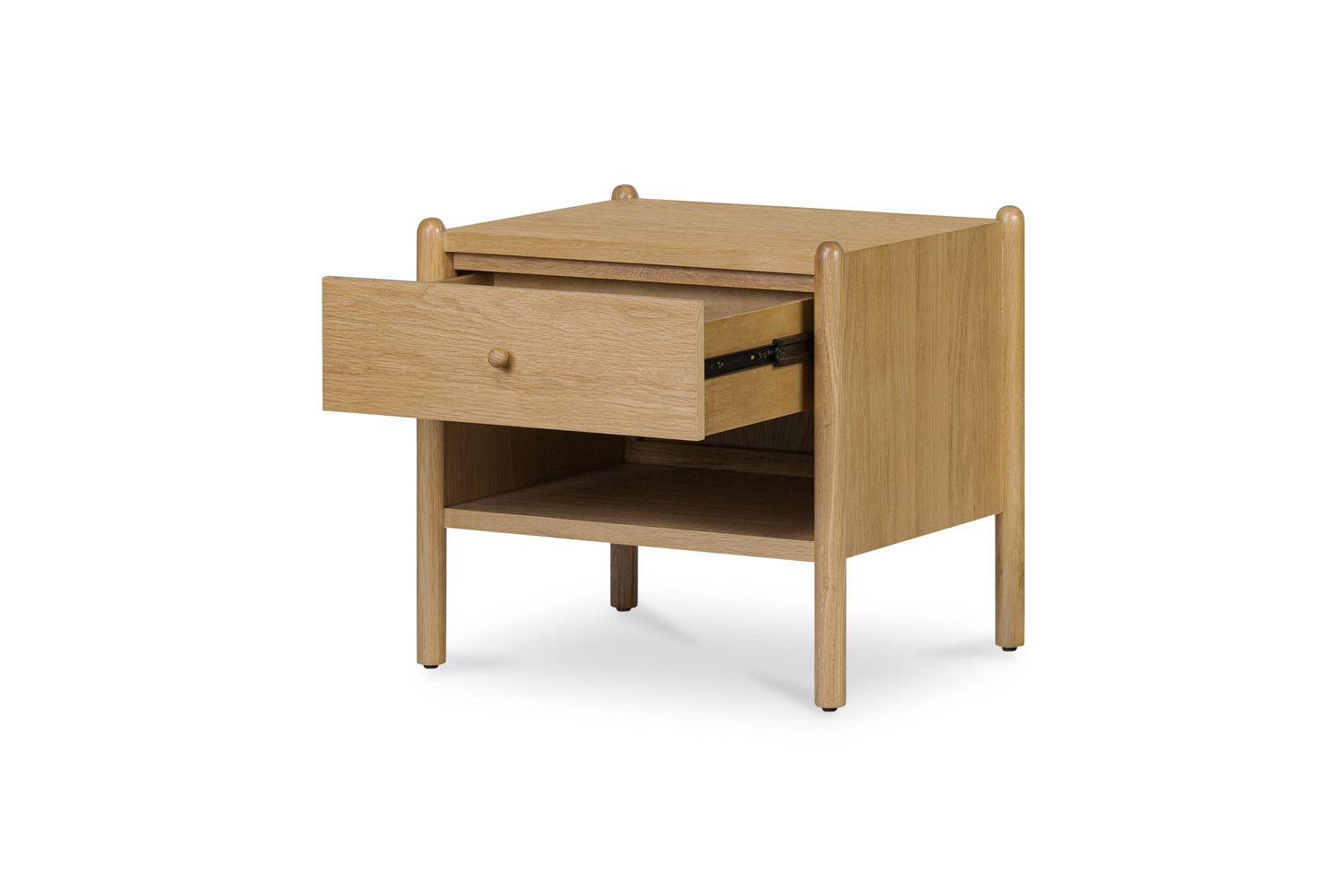 Moe's Billy Mid-Century Modern 1 Drawer Nightstand - Natural