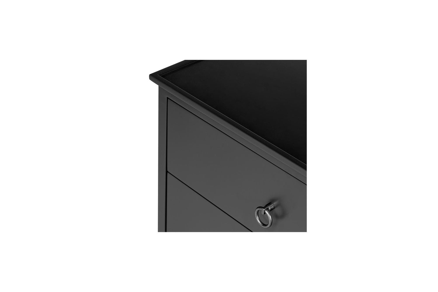 Moe's Reagan Contemporary 2 Drawer Nightstand - Black